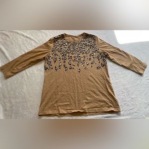 Kim Rogers Perfectly Sort cheetah print top